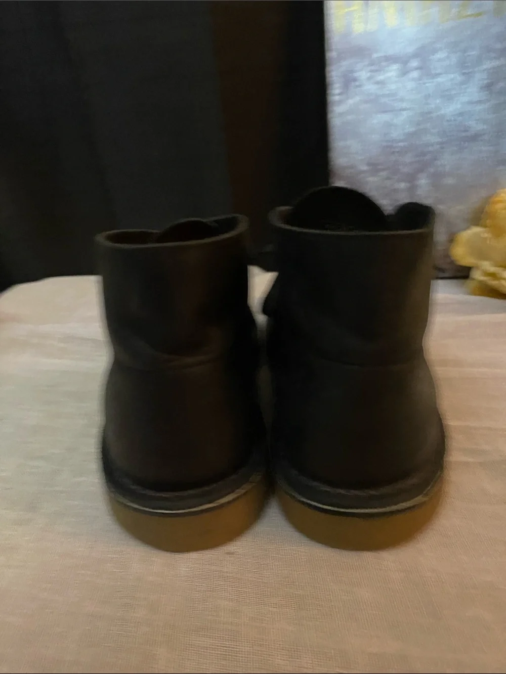 CLARKS SZ 9.5 Bushacre 2 Men’s Charcoal Grey Black Ankle Chukka Boots
